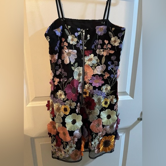 Fall Floral Mini Dress - Picture 3 of 6